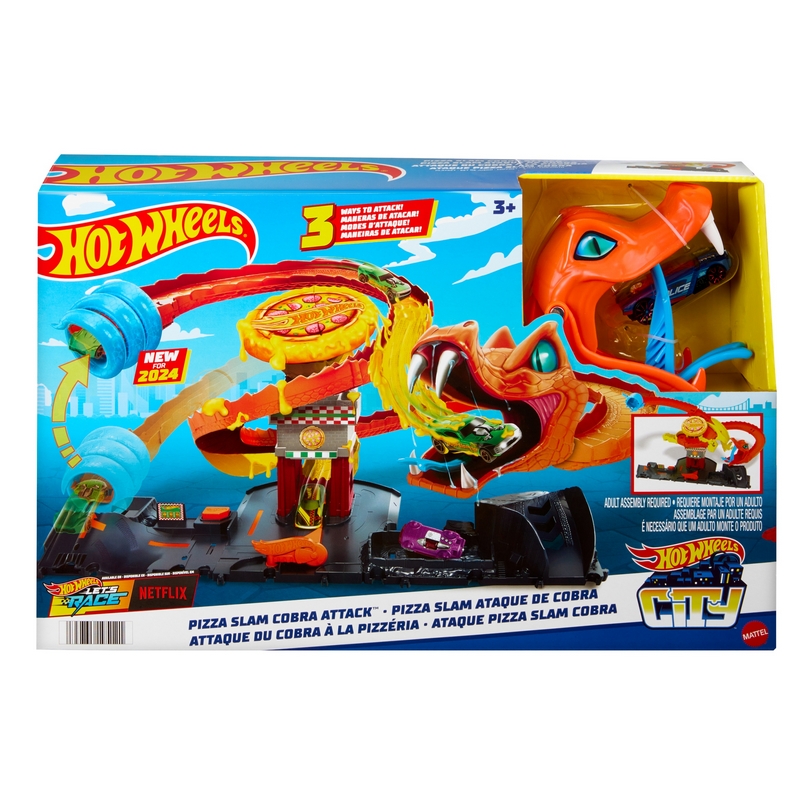 Hot Wheels City Úžasná pizza – Útok kobry HTN81